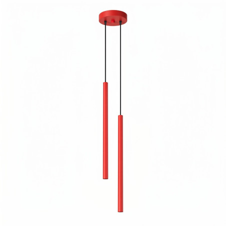 NOWOŚĆ Lampa wisząca PASTELO 2 czerwonaSL.2142 Sollux