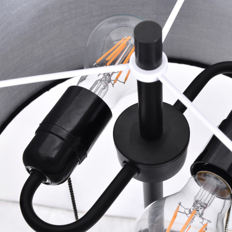 NOWOŚĆ Lampa podłogowa Fogo czarna 2xE27 Light Prestige