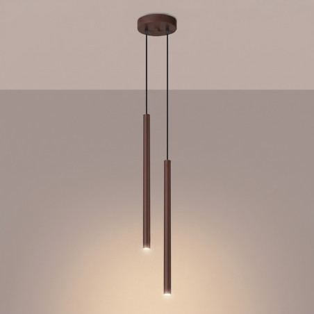NOWOŚĆ Lampa wisząca PASTELO 2 brązowaSL.2146 Sollux