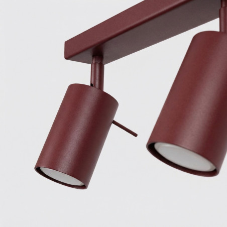 NOWOŚĆ Plafon RING 6L burgundSL.2164 Sollux