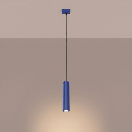 NOWOŚĆ Lampa wisząca KARBON 1 ultramarynaSL.2311 Sollux