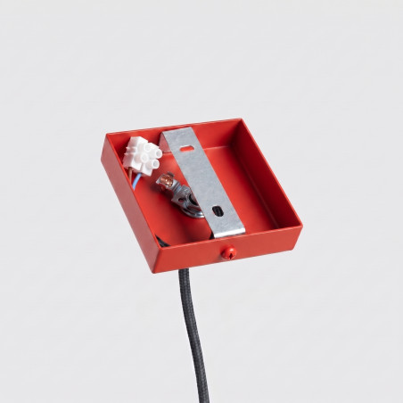 NOWOŚĆ Lampa wisząca KARBON 1 czerwonaSL.2335 Sollux