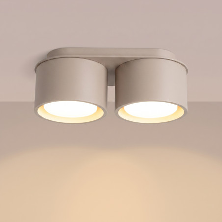NOWOŚĆ Plafon MODO 2 taupe Gx53SL.2447 Sollux