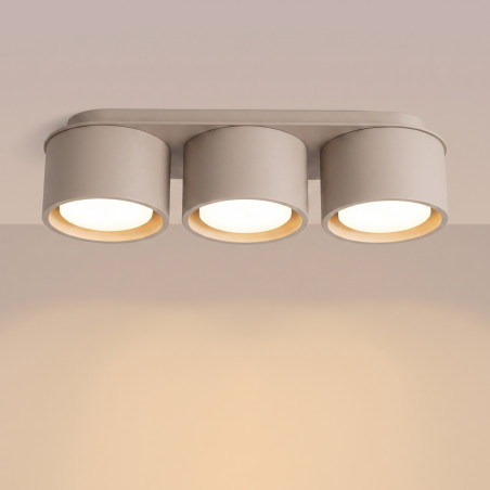 NOWOŚĆ Plafon MODO 3 taupe Gx53SL.2448 Sollux