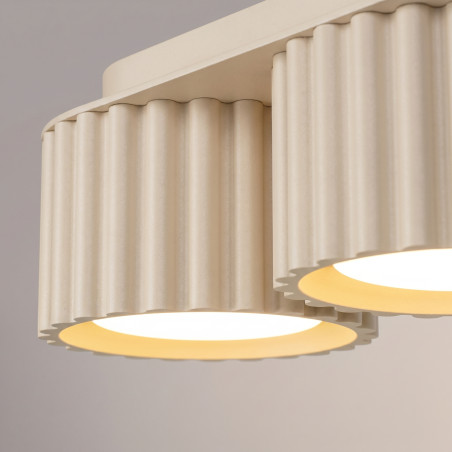 NOWOŚĆ Plafon AURA 3 beżowy Gx53SL.2630 Sollux