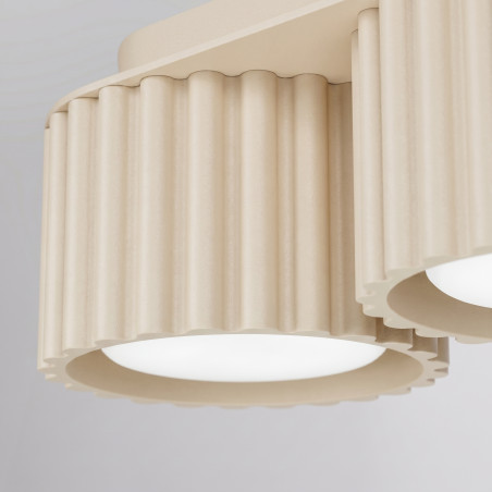 NOWOŚĆ Plafon AURA 3 beżowy Gx53SL.2630 Sollux