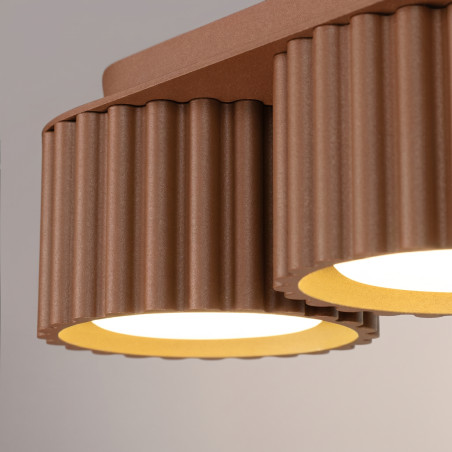 NOWOŚĆ Plafon AURA 3 mocca Gx53SL.2633 Sollux