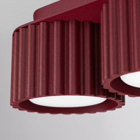 NOWOŚĆ Plafon AURA 3 burgund Gx53SL.2636 Sollux