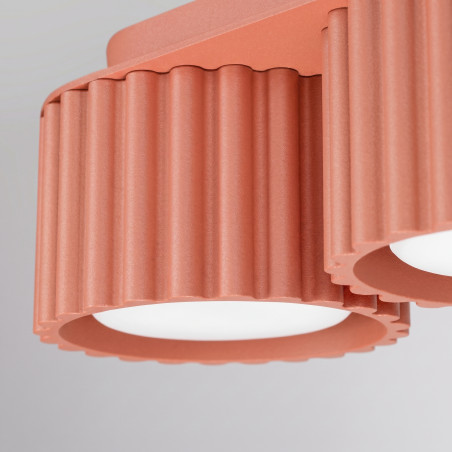 NOWOŚĆ Plafon AURA 3 brzoskwiniowy Gx53SL.2637 Sollux