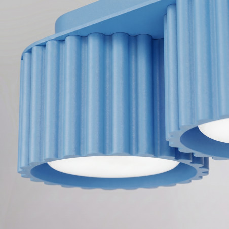 NOWOŚĆ Plafon AURA 3 błękitny Gx53SL.2643 Sollux
