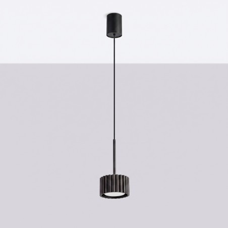 NOWOŚĆ Lampa wisząca AURA 1 czarna Gx53SL.2677 Sollux