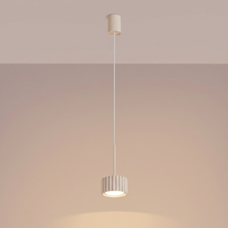 NOWOŚĆ Lampa wisząca AURA 1 beżowa Gx53SL.2678 Sollux