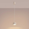 NOWOŚĆ Lampa wisząca AURA 1 beżowa Gx53SL.2678 Sollux