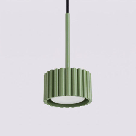 NOWOŚĆ Lampa wisząca AURA 1 zielona oliwka Gx53SL.2679 Sollux