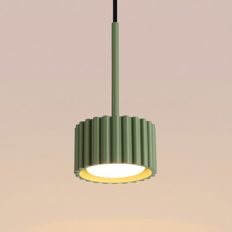 NOWOŚĆ Lampa wisząca AURA 1 zielona oliwka Gx53SL.2679 Sollux