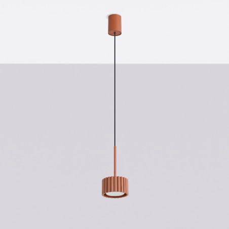 NOWOŚĆ Lampa wisząca AURA 1 ochra czerwona Gx53SL.2680 Sollux