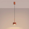 NOWOŚĆ Lampa wisząca AURA 1 ochra czerwona Gx53SL.2680 Sollux