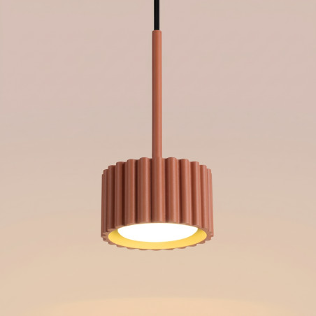 NOWOŚĆ Lampa wisząca AURA 1 ochra czerwona Gx53SL.2680 Sollux