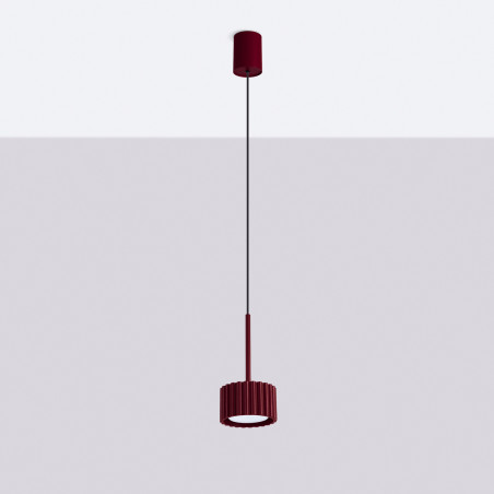 NOWOŚĆ Lampa wisząca AURA 1 burgund Gx53SL.2684 Sollux