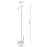 NOWOŚĆ Lampa wisząca AURA 1 burgund Gx53SL.2684 Sollux