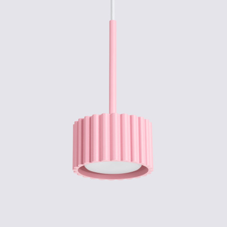 NOWOŚĆ Lampa wisząca AURA 1 różowa Gx53SL.2686 Sollux