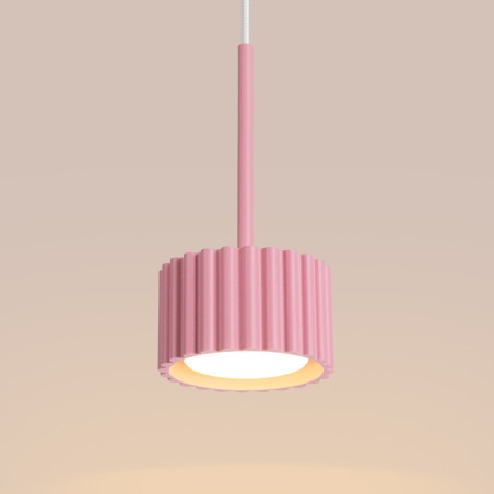 NOWOŚĆ Lampa wisząca AURA 1 różowa Gx53SL.2686 Sollux