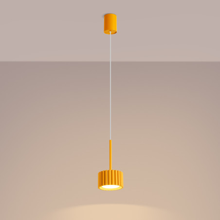 NOWOŚĆ Lampa wisząca AURA 1 żółta Gx53SL.2688 Sollux