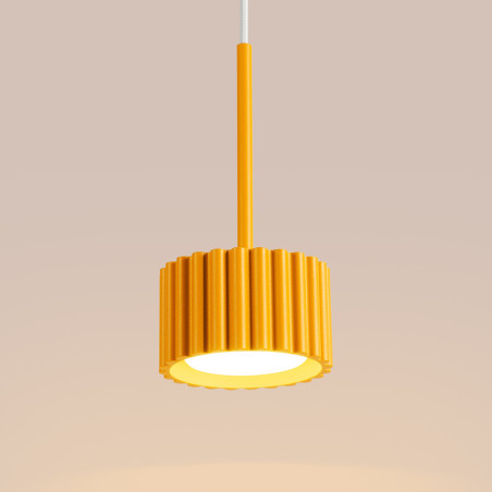 NOWOŚĆ Lampa wisząca AURA 1 żółta Gx53SL.2688 Sollux