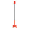 NOWOŚĆ Lampa wisząca AURA 1 czerwona Gx53SL.2689 Sollux