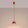 NOWOŚĆ Lampa wisząca AURA 1 czerwona Gx53SL.2689 Sollux