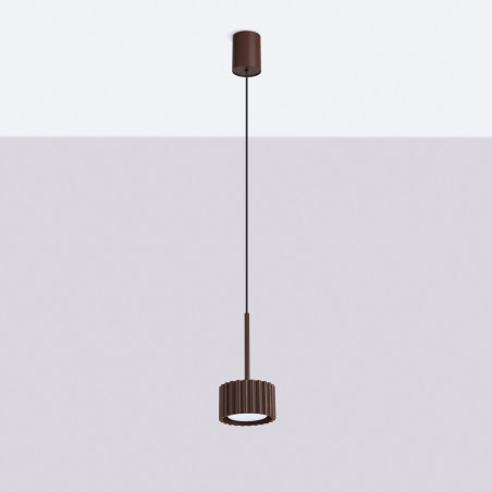 NOWOŚĆ Lampa wisząca AURA 1 brązowa Gx53SL.2690 Sollux