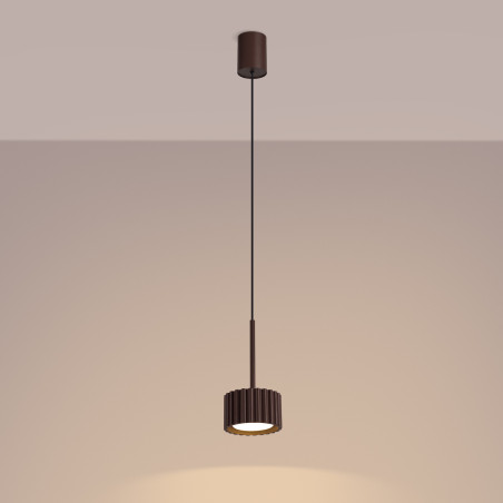 NOWOŚĆ Lampa wisząca AURA 1 brązowa Gx53SL.2690 Sollux