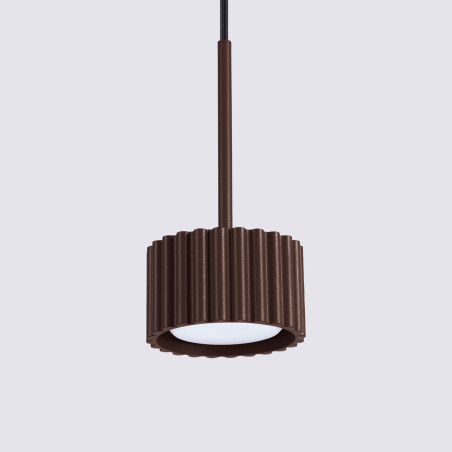 NOWOŚĆ Lampa wisząca AURA 1 brązowa Gx53SL.2690 Sollux