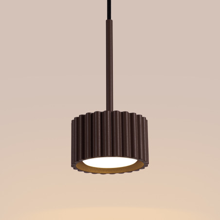 NOWOŚĆ Lampa wisząca AURA 1 brązowa Gx53SL.2690 Sollux