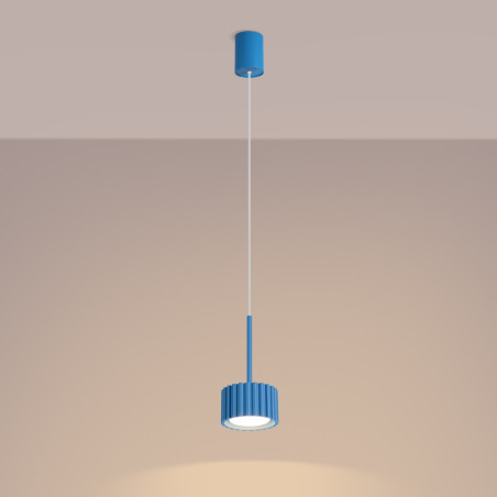 NOWOŚĆ Lampa wisząca AURA 1 błękitna Gx53SL.2691 Sollux