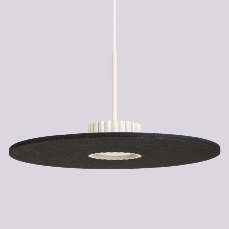 NOWOŚĆ Lampa wisząca OVO 1 beżowa/czarna filc Gx53SL.2692 Sollux