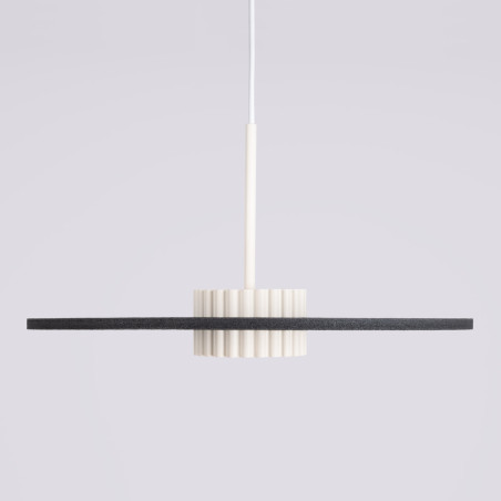 NOWOŚĆ Lampa wisząca OVO 1 beżowa/czarna filc Gx53SL.2692 Sollux