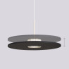 NOWOŚĆ Lampa wisząca OVO 1 beżowa/czarna filc Gx53SL.2692 Sollux