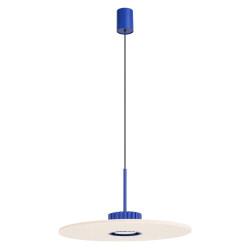 NOWOŚĆ Lampa wisząca OVO 1 ultramaryna/beżowa filc Gx53SL.2693 Sollux