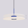 NOWOŚĆ Lampa wisząca OVO 1 ultramaryna/beżowa filc Gx53SL.2693 Sollux