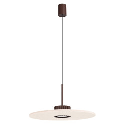 NOWOŚĆ Lampa wisząca OVO 1 brązowa/beżowa filc Gx53SL.2694 Sollux