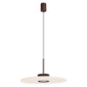 NOWOŚĆ Lampa wisząca OVO 1 brązowa/beżowa filc Gx53SL.2694 Sollux