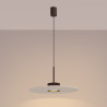 NOWOŚĆ Lampa wisząca OVO 1 brązowa/beżowa filc Gx53SL.2694 Sollux