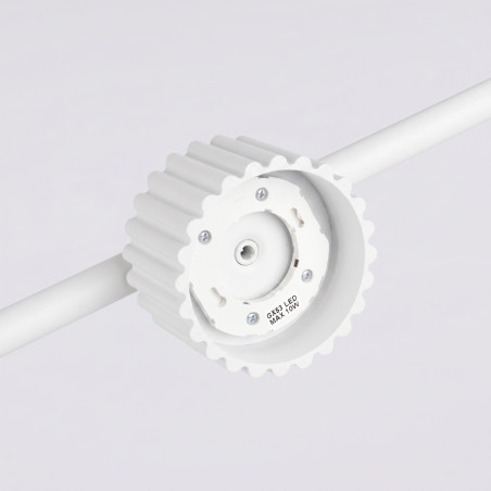 NOWOŚĆ Żyrandol AURA 4 biała Gx53SL.2695 Sollux