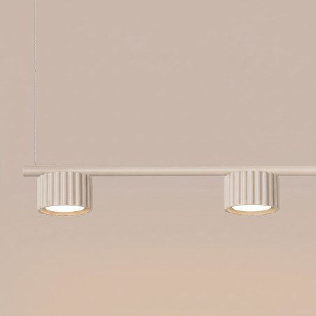 NOWOŚĆ Żyrandol AURA 4 beżowa Gx53SL.2697 Sollux