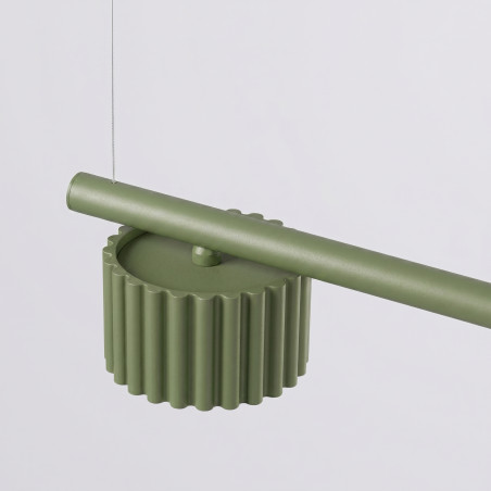 NOWOŚĆ Żyrandol AURA 4 zielona oliwka Gx53SL.2698 Sollux
