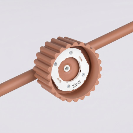 NOWOŚĆ Żyrandol AURA 4 mocca Gx53SL.2700 Sollux