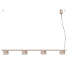 NOWOŚĆ Żyrandol AURA 4 taupe Gx53SL.2702 Sollux