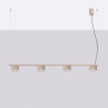 NOWOŚĆ Żyrandol AURA 4 taupe Gx53SL.2702 Sollux