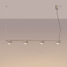 NOWOŚĆ Żyrandol AURA 4 taupe Gx53SL.2702 Sollux
